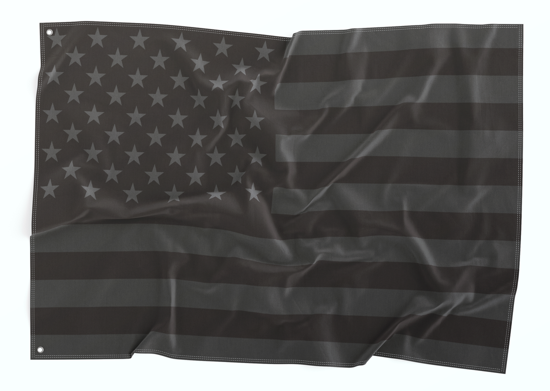Black & Grey American Flag