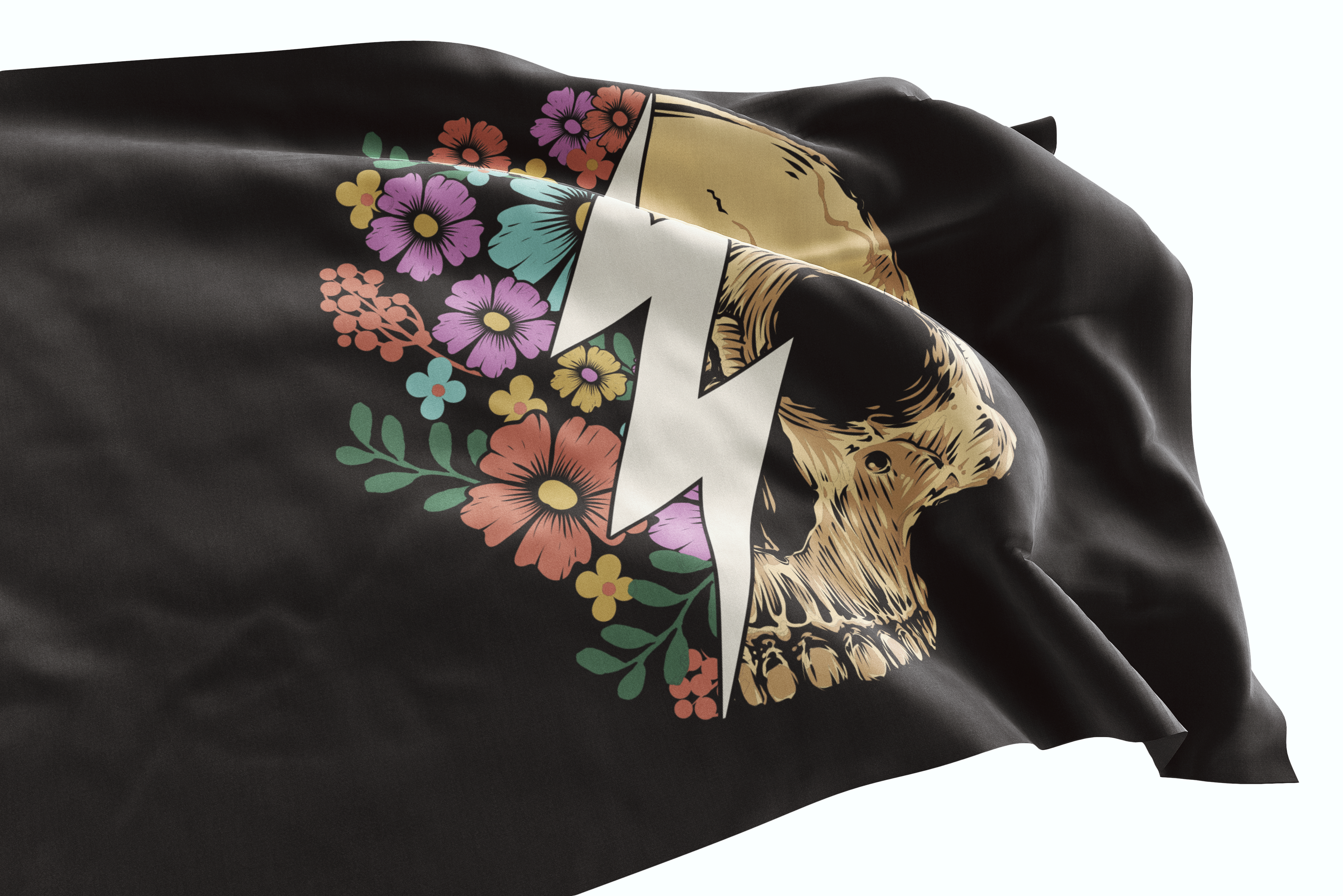 Floral Skull Flag – HighViz Flag Co.