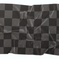 Black & Grey Checkered Flag
