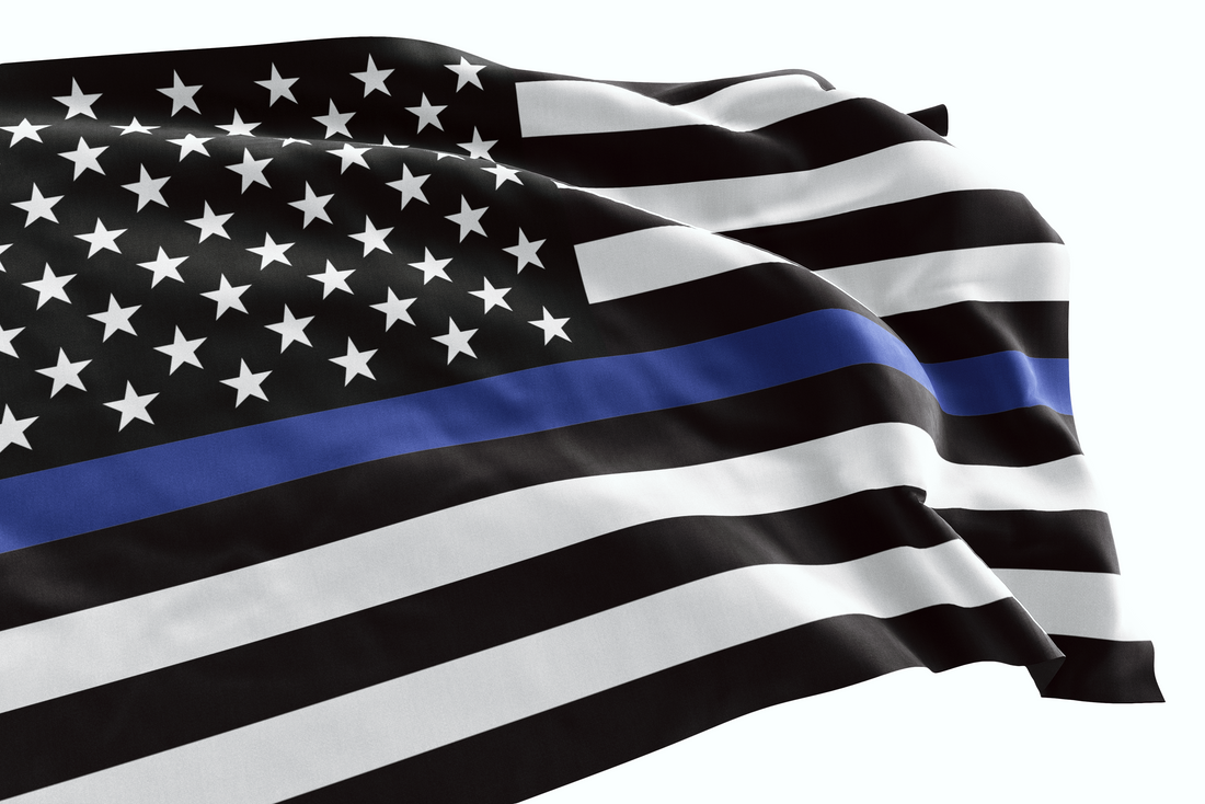 Thin Blue Line American Flag