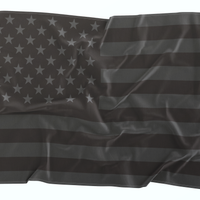 Black & Grey American Flag