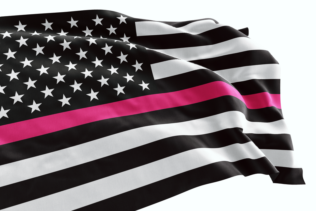 Thin Pink Line American Flag