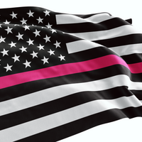 Thin Pink Line American Flag