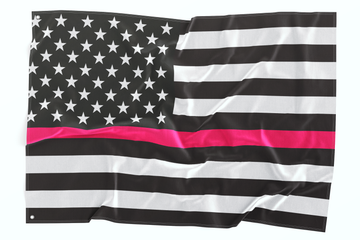 Thin Pink Line American Flag