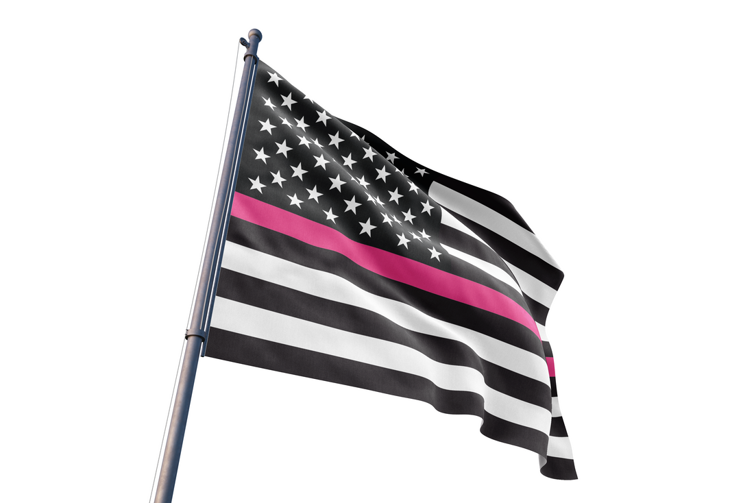 Thin Pink Line American Flag