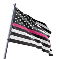 Thin Pink Line American Flag