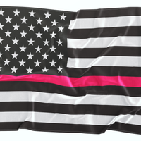 Thin Pink Line American Flag