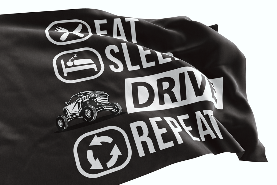 Eat Sleep Drive Repeat Flag