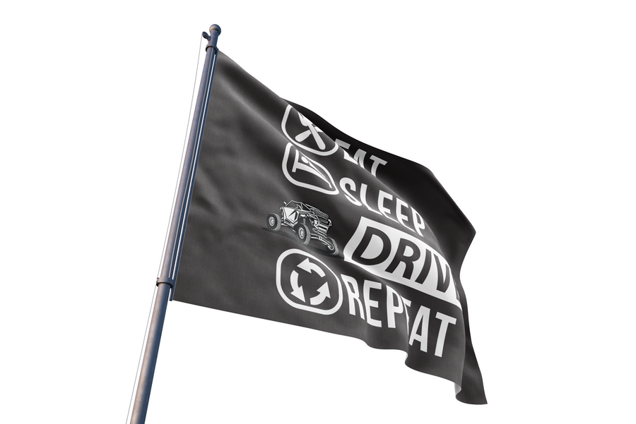 Eat Sleep Drive Repeat Flag