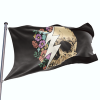 Flower Skull Flag