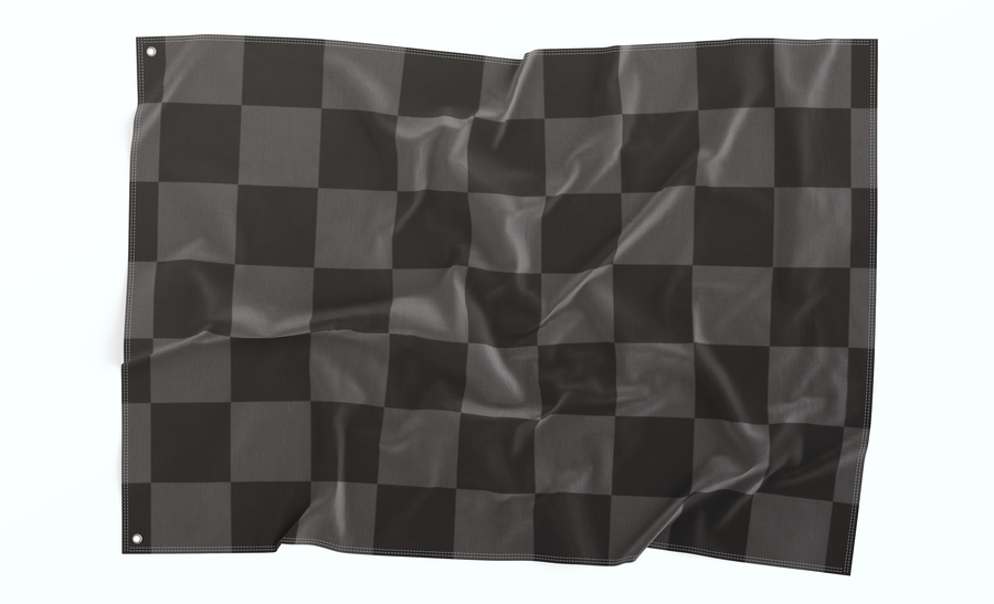 Grey Chcekered Flag