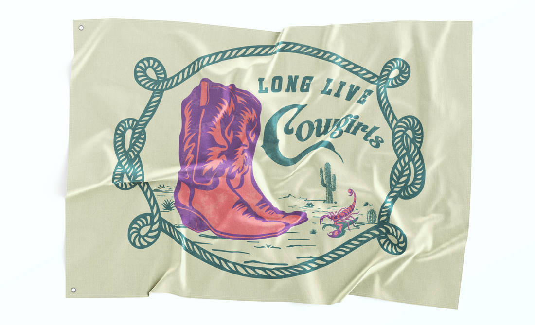 Long Live Cowgirls Flag