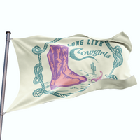 Long Live Cowgirls Flag