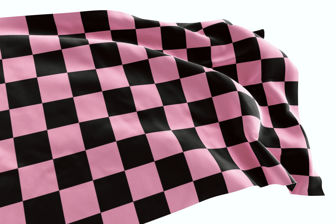 Pink Checkered Flag