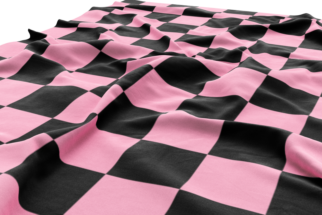 Pink Checkered Flag