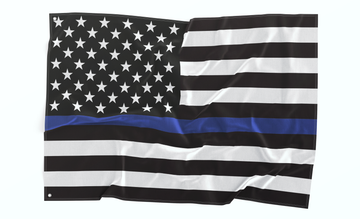 Thin Blue Line American Flag