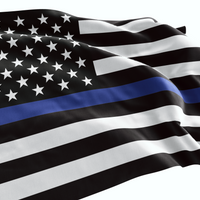 Thin Blue Line American Flag