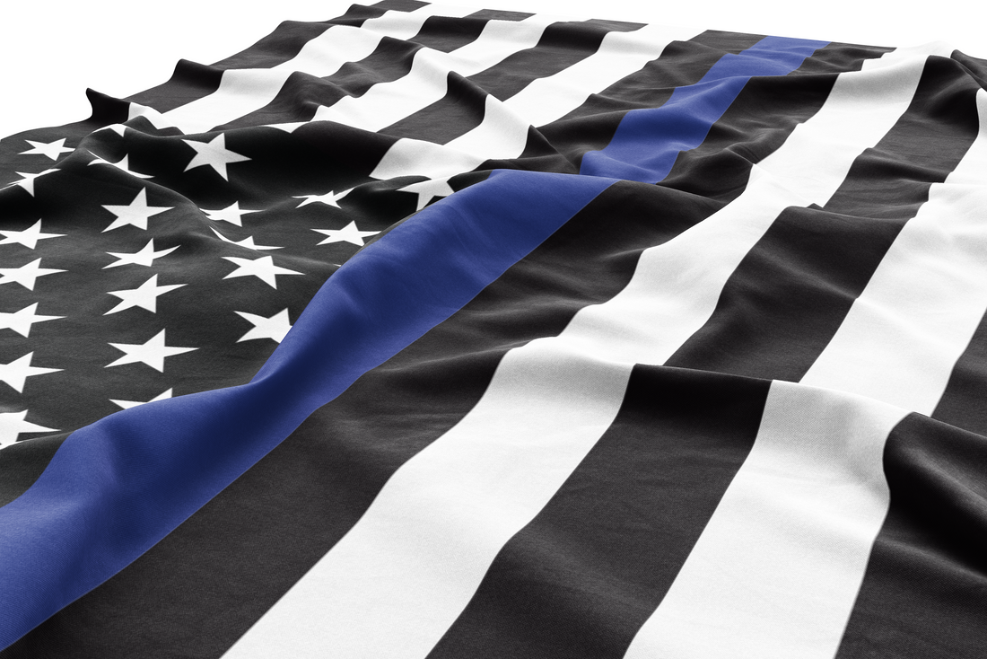 Thin Blue Line American Flag