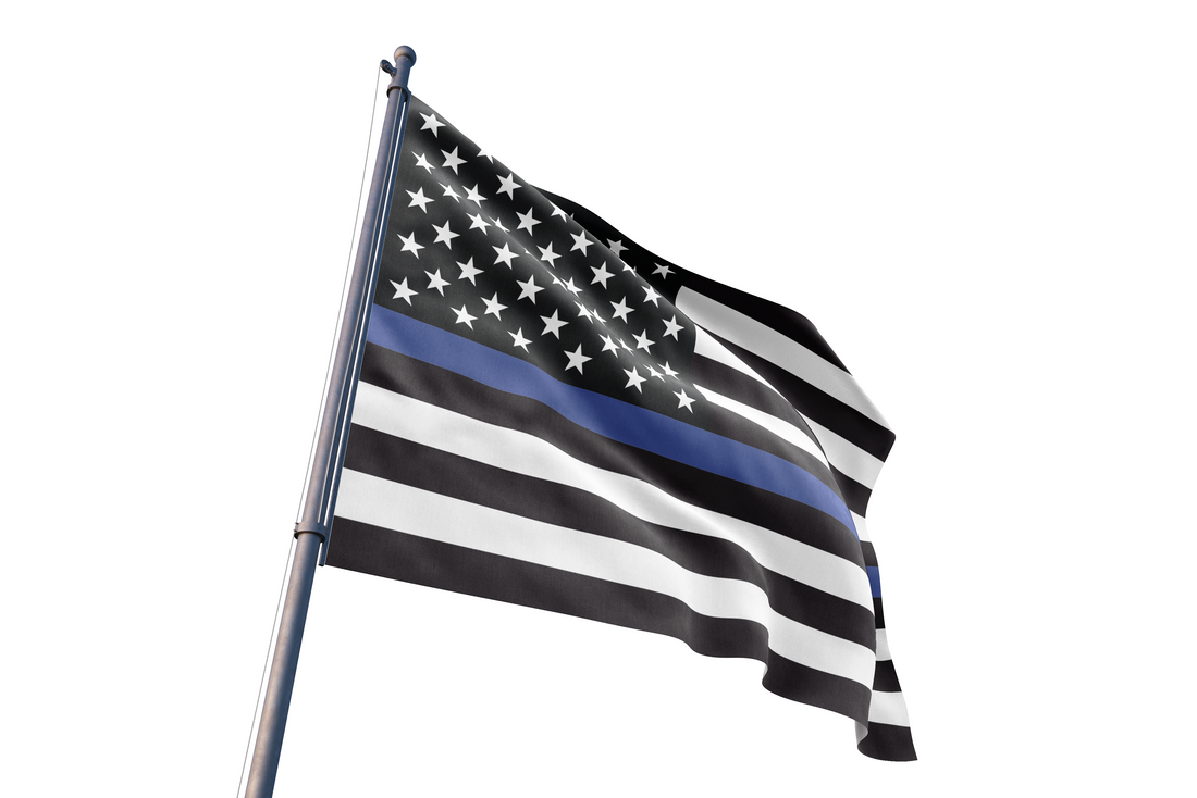 Thin Blue Line American Flag