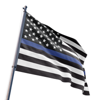 Thin Blue Line American Flag