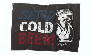 Send Cold Beer Flag